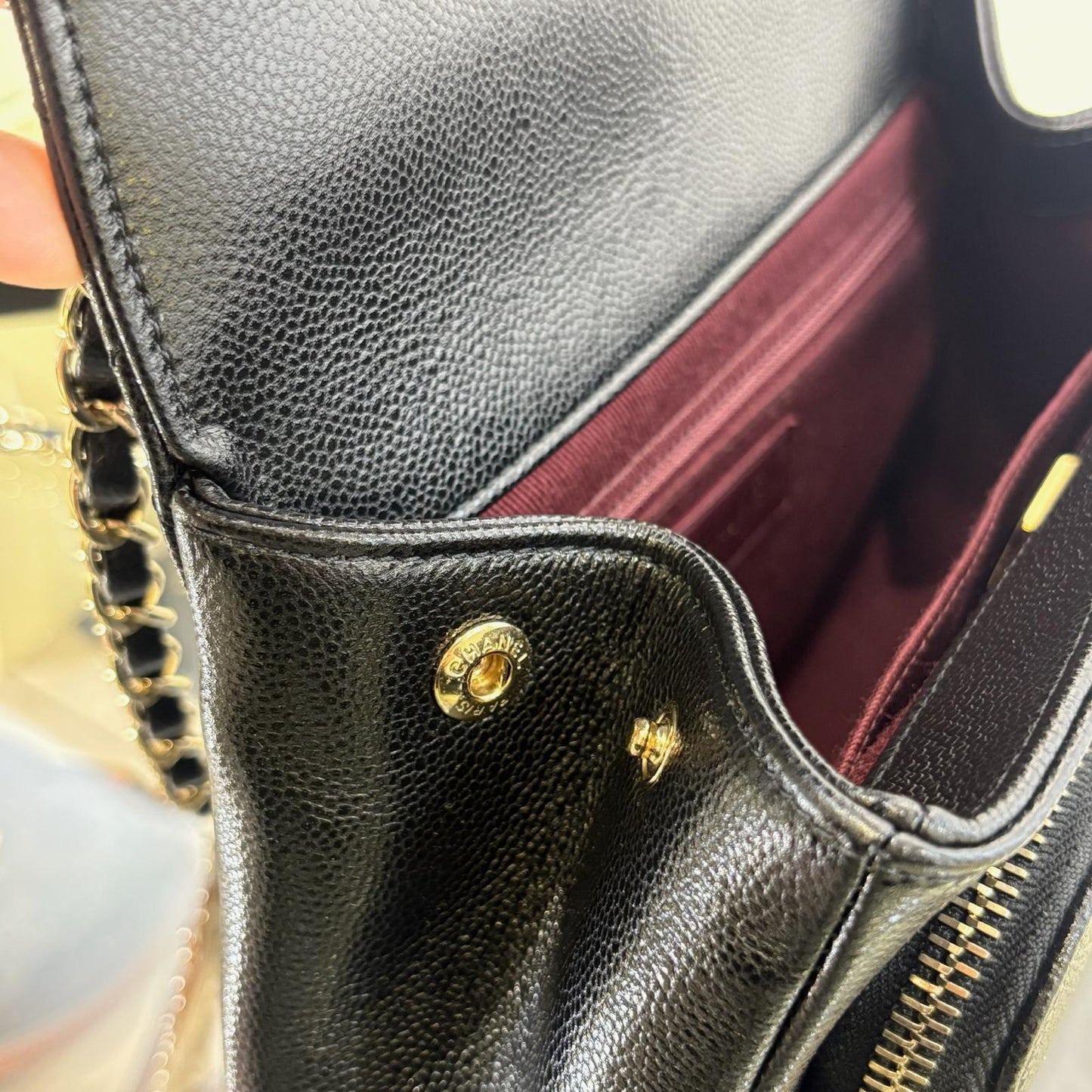 Chanel Mini Flap Bag Shoulder Bag Black Cow (A+)