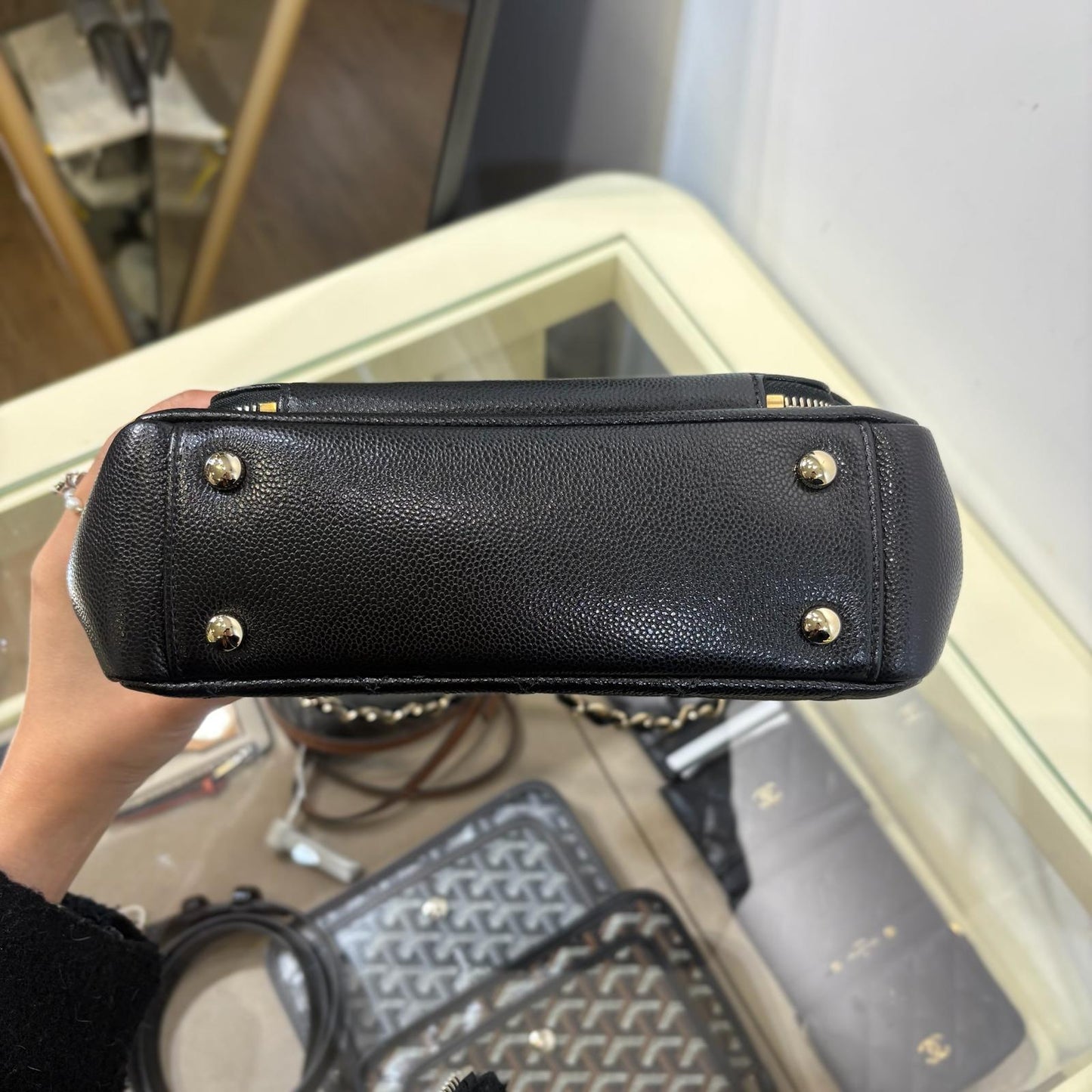 Chanel Mini Flap Bag Shoulder Bag Black Cow (A+)