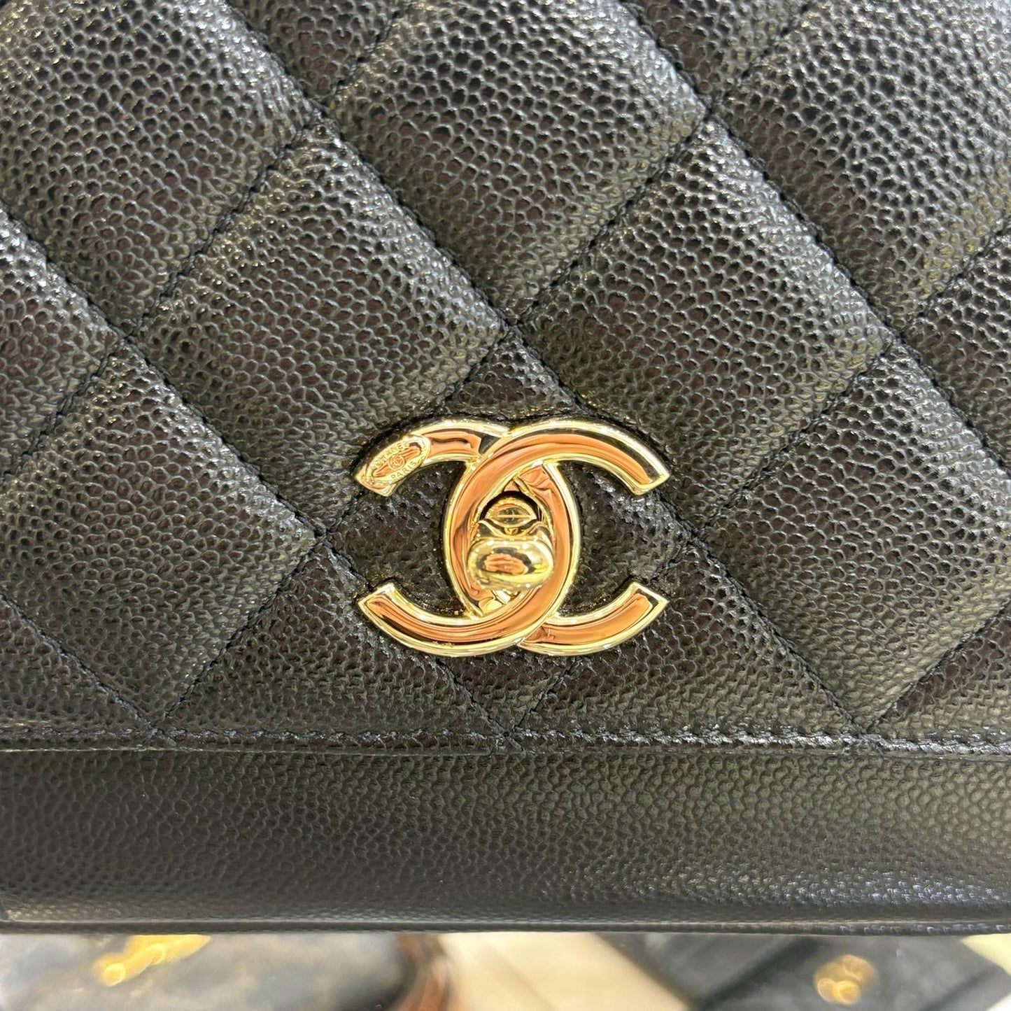 Chanel Mini Flap Bag Shoulder Bag Black Cow (A+)