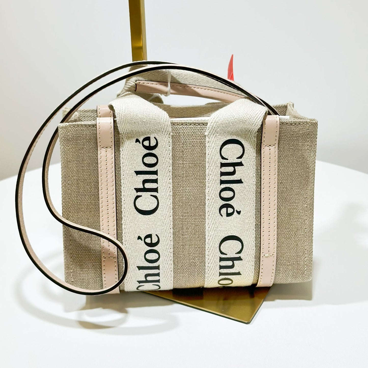 Chloe Mini Woody Tote Pink