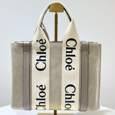 Chloe Small Woody Tote Musk Grey (Light Lavender)