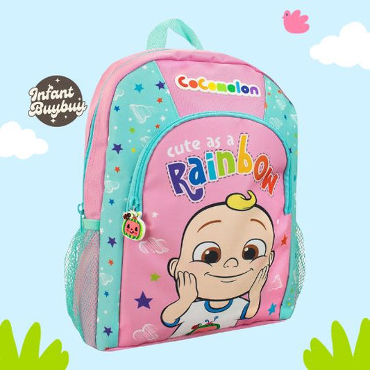 CoComelon Kids Backpack JJ Pink Blue