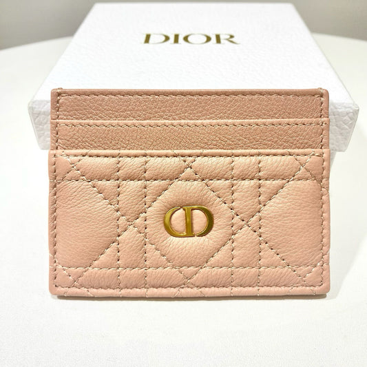 Dior Caro Freesia Card Holder Rose