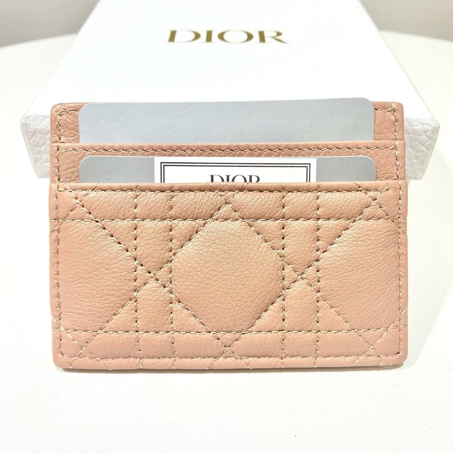 Dior Caro Freesia Card Holder Rose