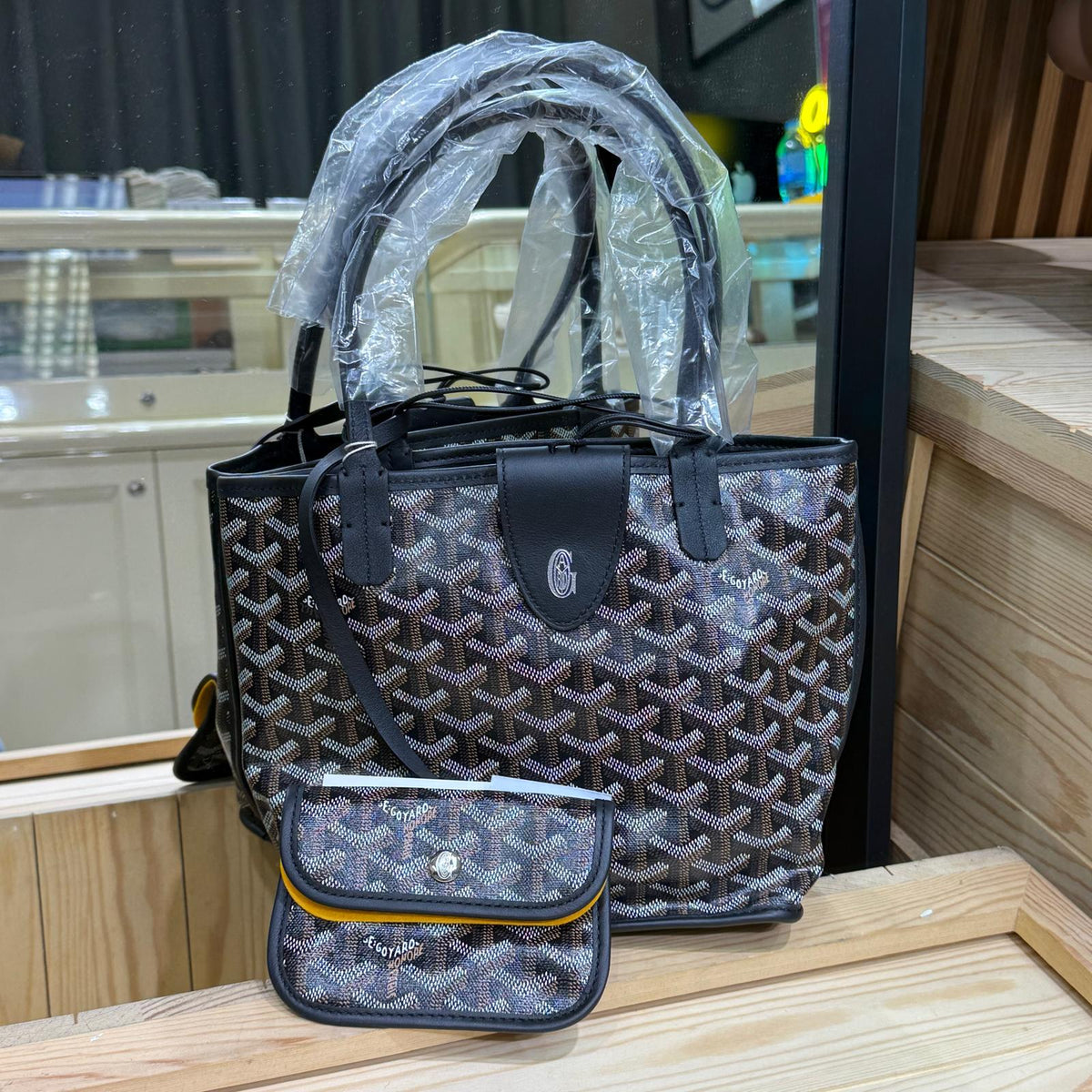 Goyard Anjou Mini Bag Black Black