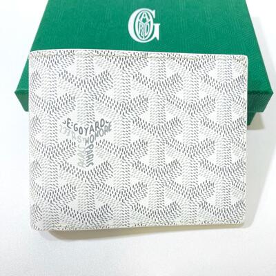 Goyard Mens Victoire Wallet White