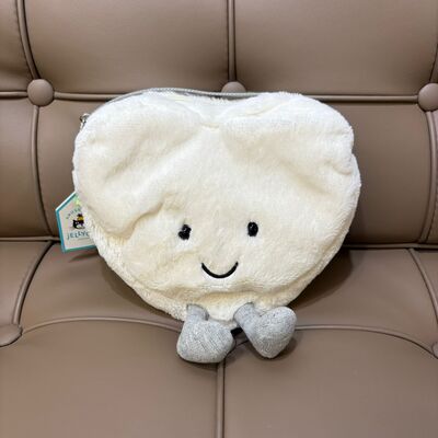 Jellycat Amuseables Cream Heart Bag 白心袋