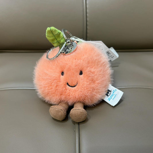 Jellycat Amuseables Peach Bag Charm 蜜桃鑰匙扣