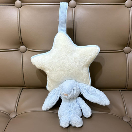 Jellycat Bashful Bunny Musical Pull Blue 兔音樂鈴