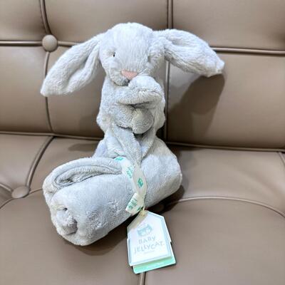 Jellycat Bashful Bunny Soother Silver 兔安撫巾