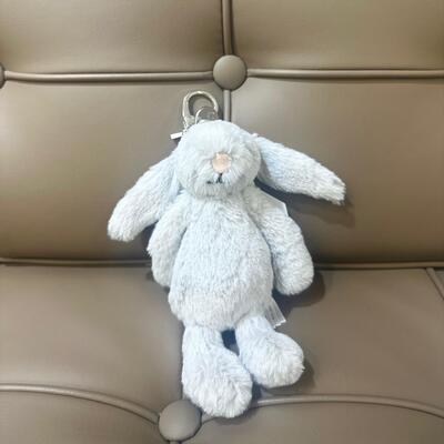 Jellycat Bashful Silver Bunny Bag Charm Large 大