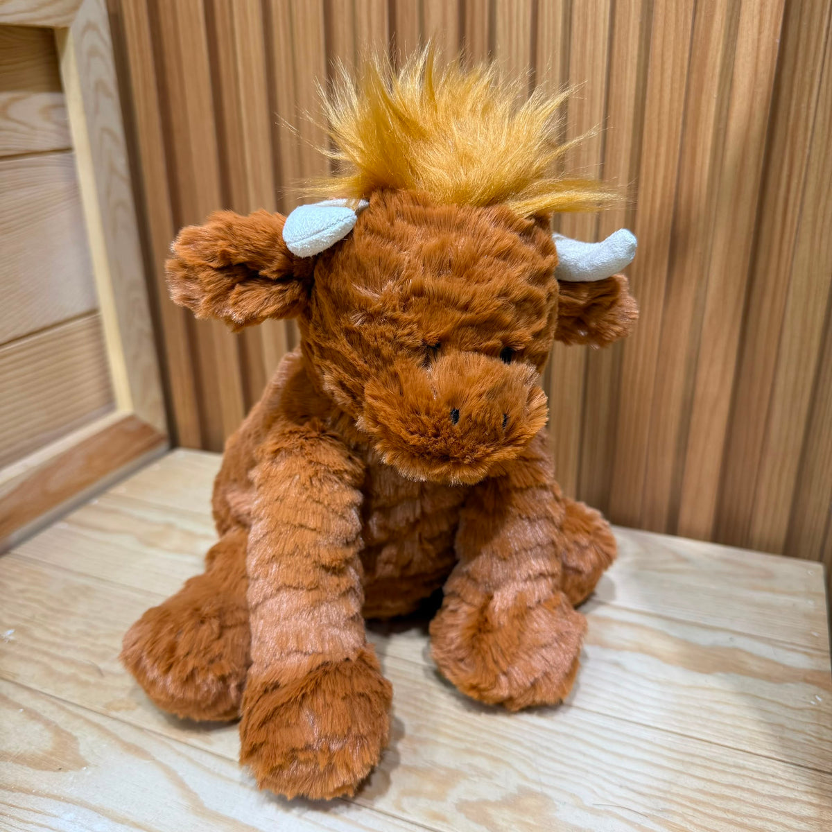 Jellycat Fuddlewuddle Highland Cow 波浪毛高地牛
