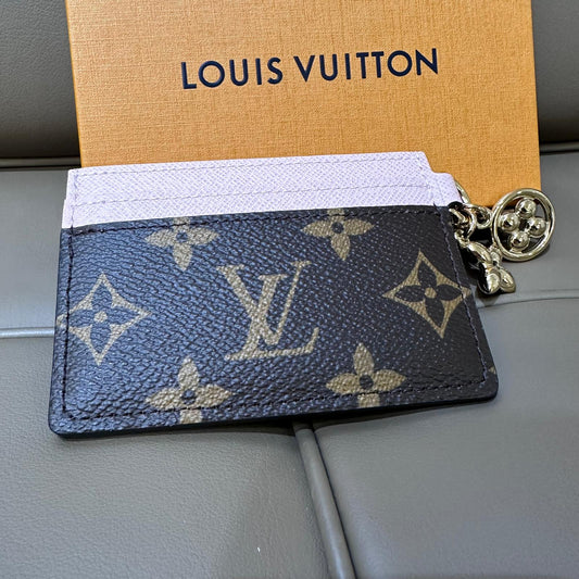 LV Charms Card Holder Monogram Pink (Unused)