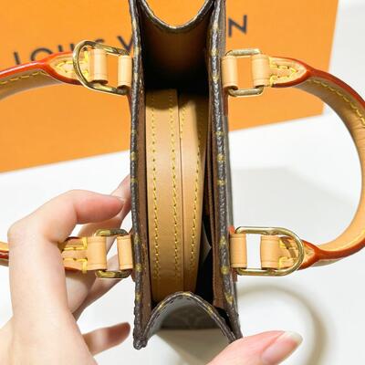 LV Petit Sac Plat Bag Monogram Canvas
