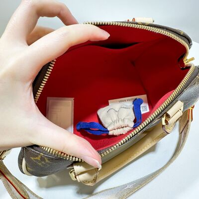 LV Speedy Bandoulière 20 Bag Monogram Canvas Pink Orange