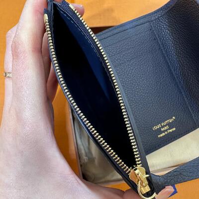 LV Victorine Wallet Monogram Leather Navy