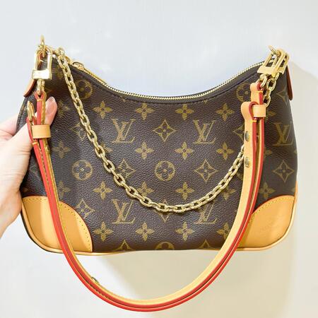 LV Boulogne Bag Monogram Canvas Natural Beige