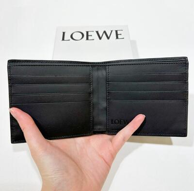 Loewe Mens Bifold Wallet Black