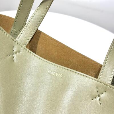 Loewe Mini Puzzle Fold Tote Eucalyptus Green