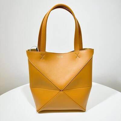 Loewe Mini Puzzle Fold Tote Warm Desert