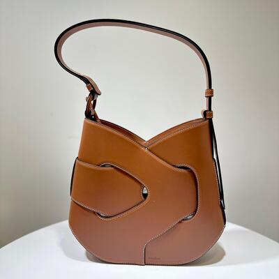 Polene Nodde Hobo Smooth Cognac