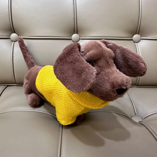 Jellycat Sweater Sausage Dog 黃色冷衫臘腸狗
