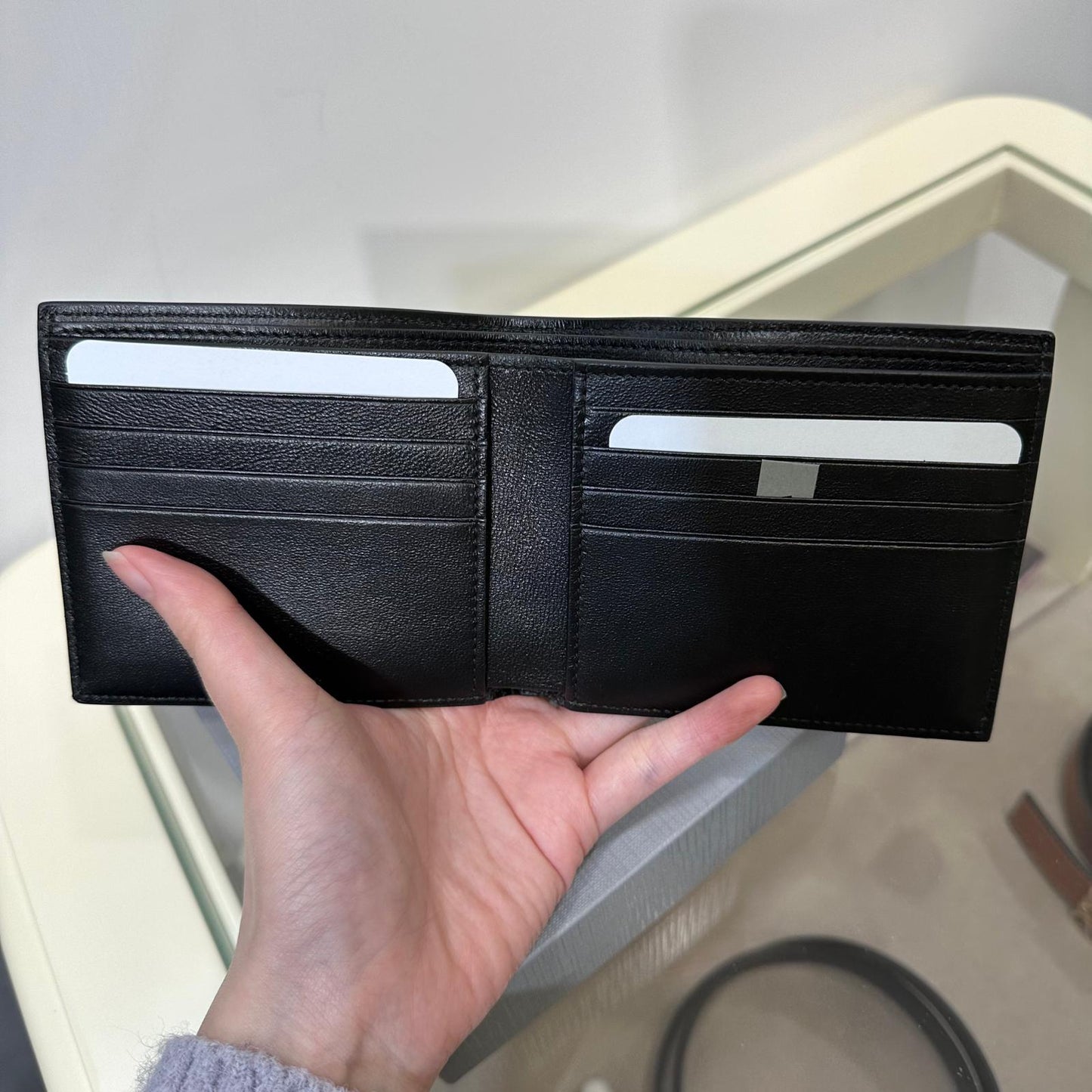 Balenciaga Cash Men Wallet Black