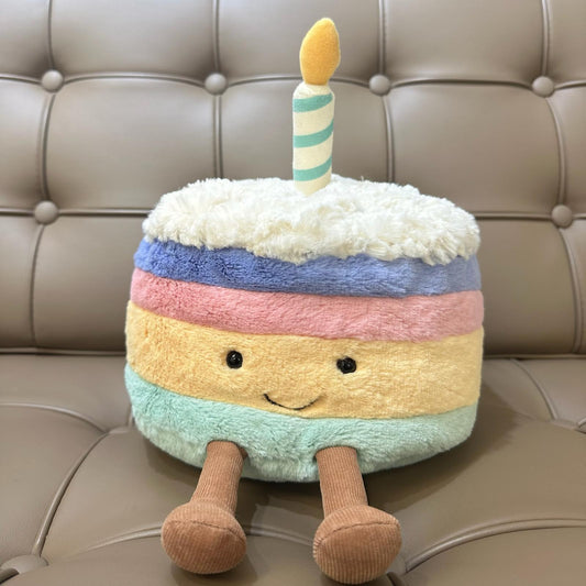 Jellycat Amuseables Rainbow Birthday Cake Large 彩虹生日蛋糕大