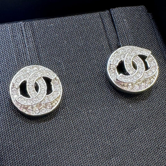 Chanel Classic Earring with Circle Silver