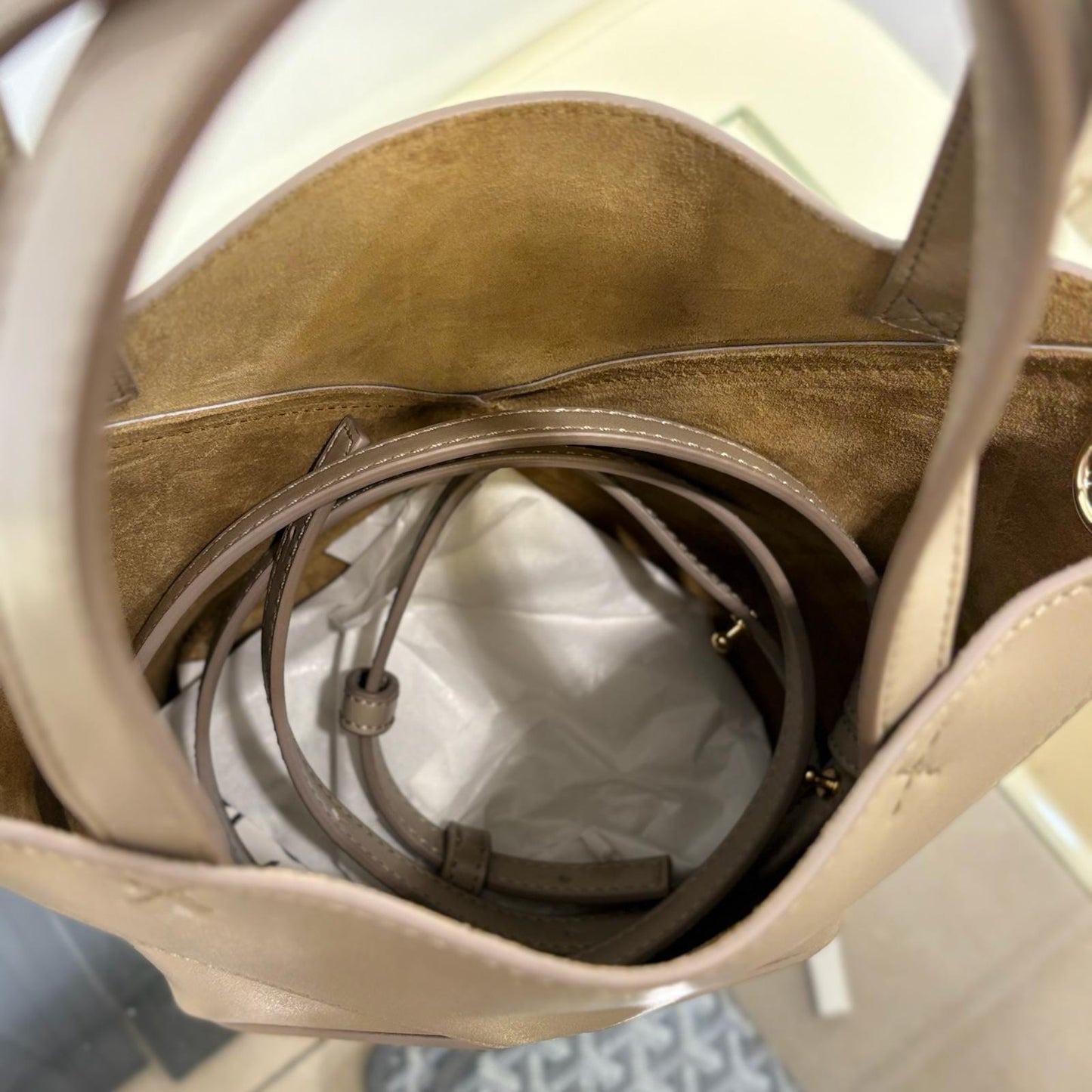 Loewe Mini Puzzle Fold Tote Sand