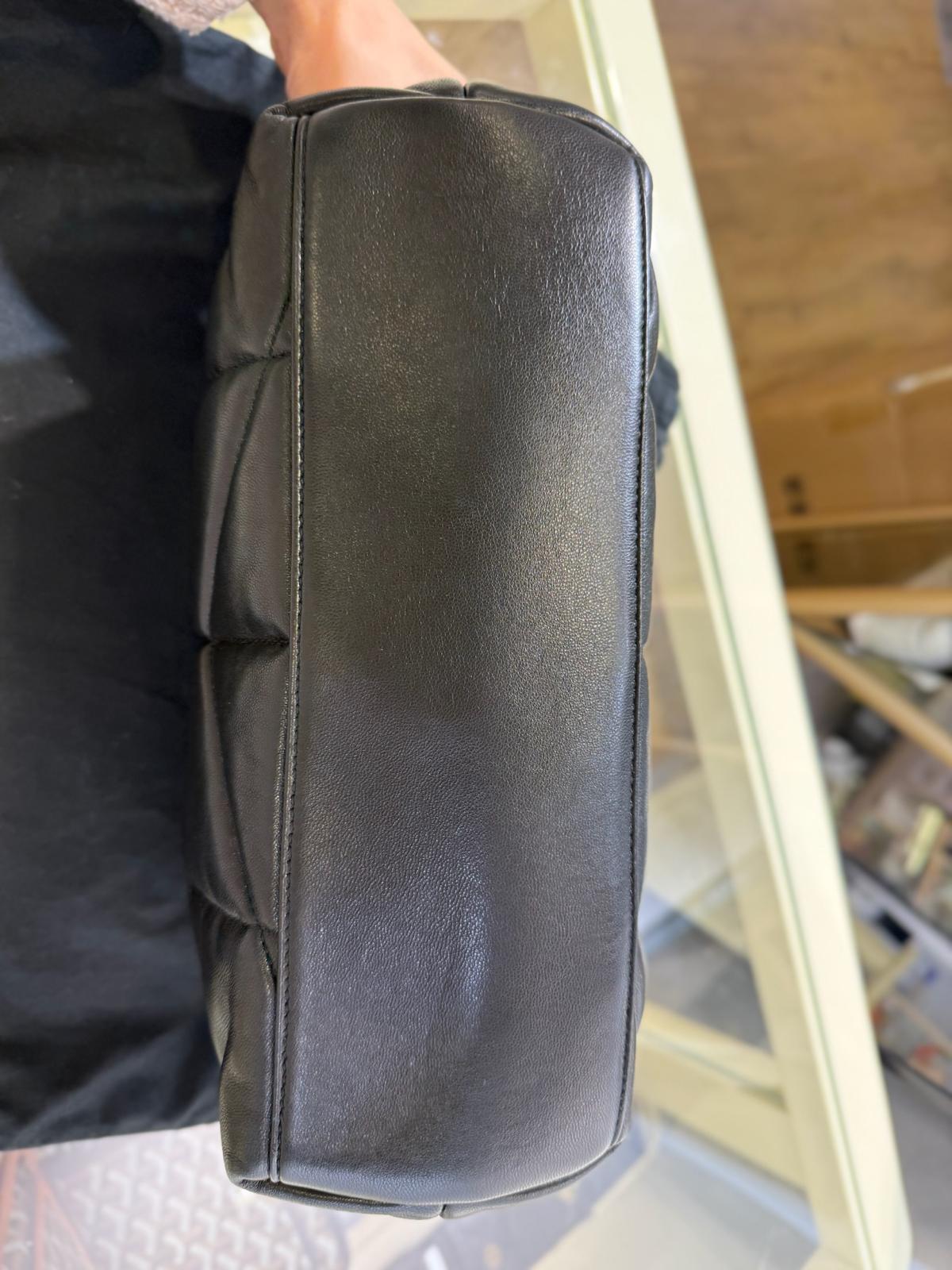 YSL Small Puffer Bag Black Gold (A)