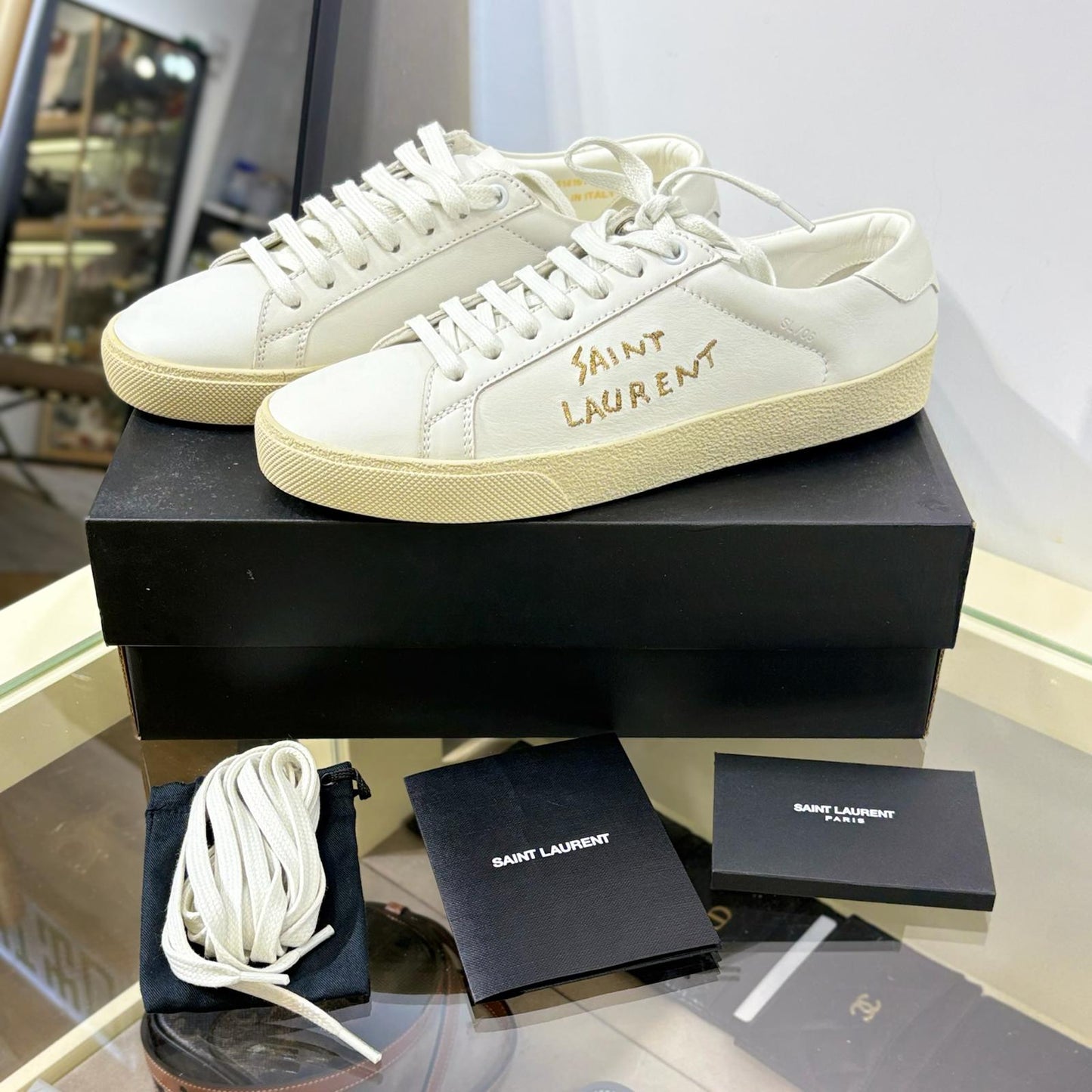 YSL Women's Court Classic Sl/06 Sneakers 38 (Unused)