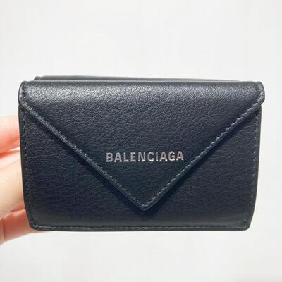 Balenciaga Papier Mini Wallet Black