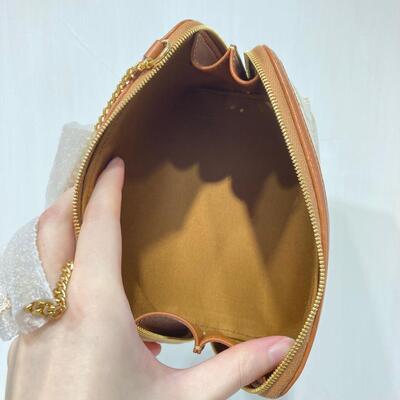 Celine Clutch On Chain Canvas White