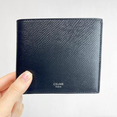 Celine Mens Wallet with Coin Black