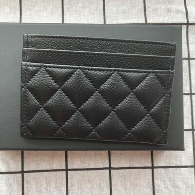 Chanel Boy Cardcase Cow Black Gold