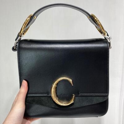 Chloe Small C Bag Black