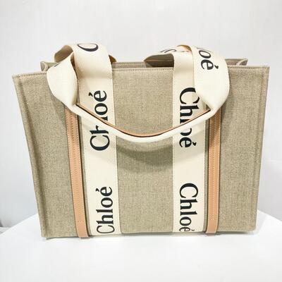 Chloe Medium Woody Tote Beige