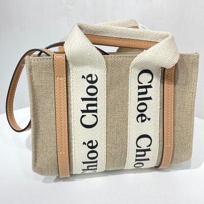 Chloe Mini Woody Tote Beige