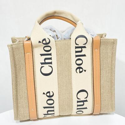 Chloe Small Woody Tote Beige