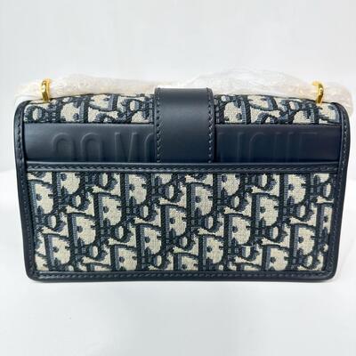 Dior 30 Montaigne East West Bag Oblique Blue