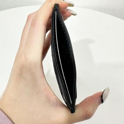 Dior Caro Freesia Card Holder Black