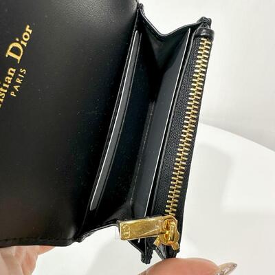 Dior Caro Glycine Wallet Black