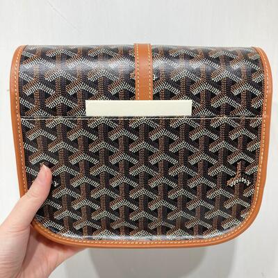 Goyard Belvedere PM Bag Black Tan