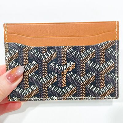 Goyard Saint-Sulpice Card Case Black Tan