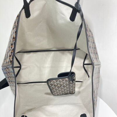 Goyard St Louis GM Tote Bag Black Black