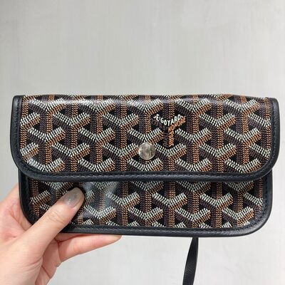 Goyard St Louis GM Tote Bag Black Black