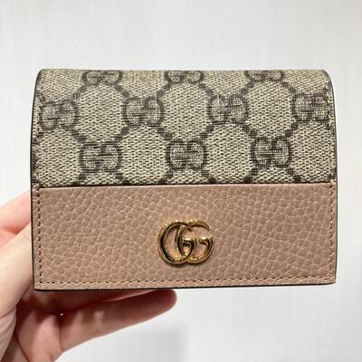 Gucci GG Marmont Canvas Wallet Pink