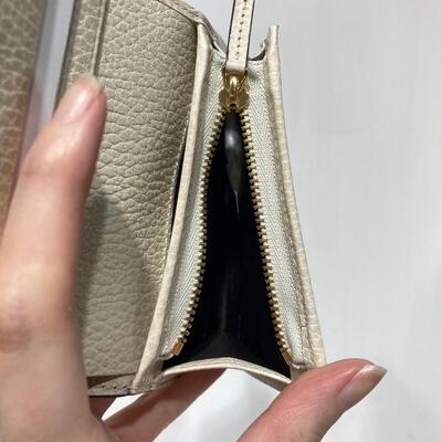 Gucci GG Marmont Canvas Wallet White