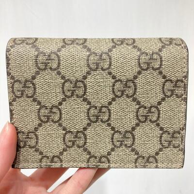 Gucci GG Marmont Canvas Wallet White